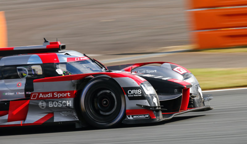 Team Joest’s last prototype, the Audi R18. Photo credit: Ferdi Kräling Motorsport-Bild GmbH via Audi